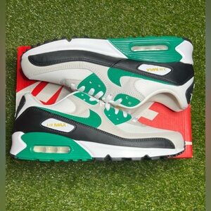 Nike Air Max 90 Shoes White Malachite Black FB9658-102 Mens 9-12